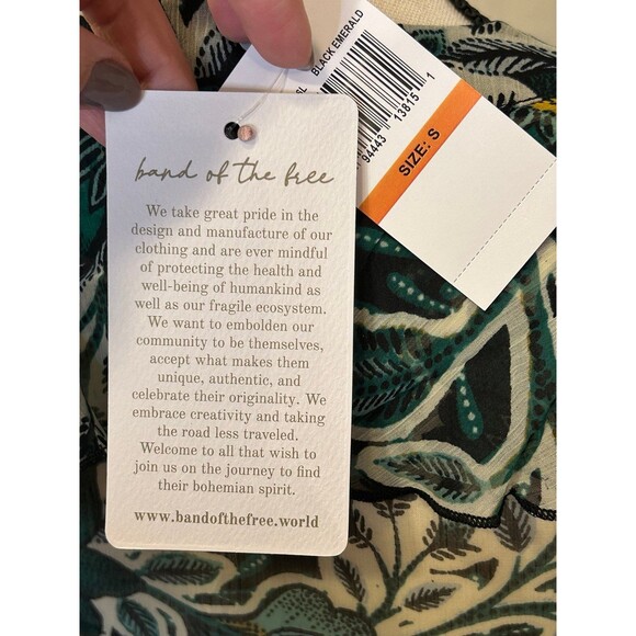 Nwt small emerald floral long sleeve bodysuit - Picture 3 of 4